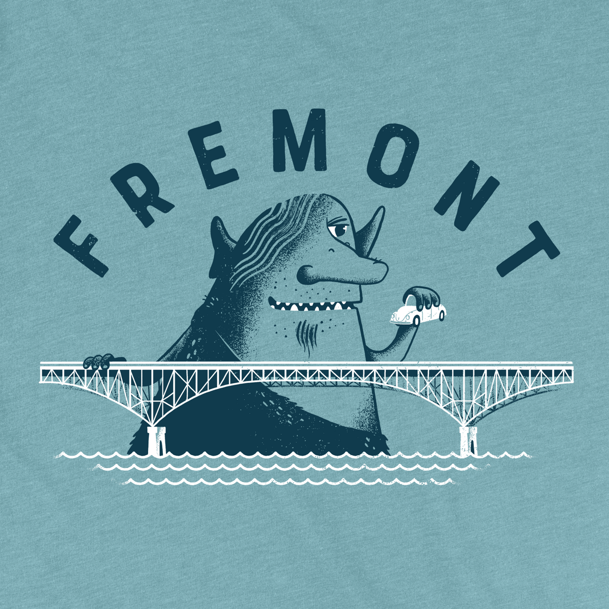 Seattle Fremont Troll Aurora Bridge Tee | Factory 43