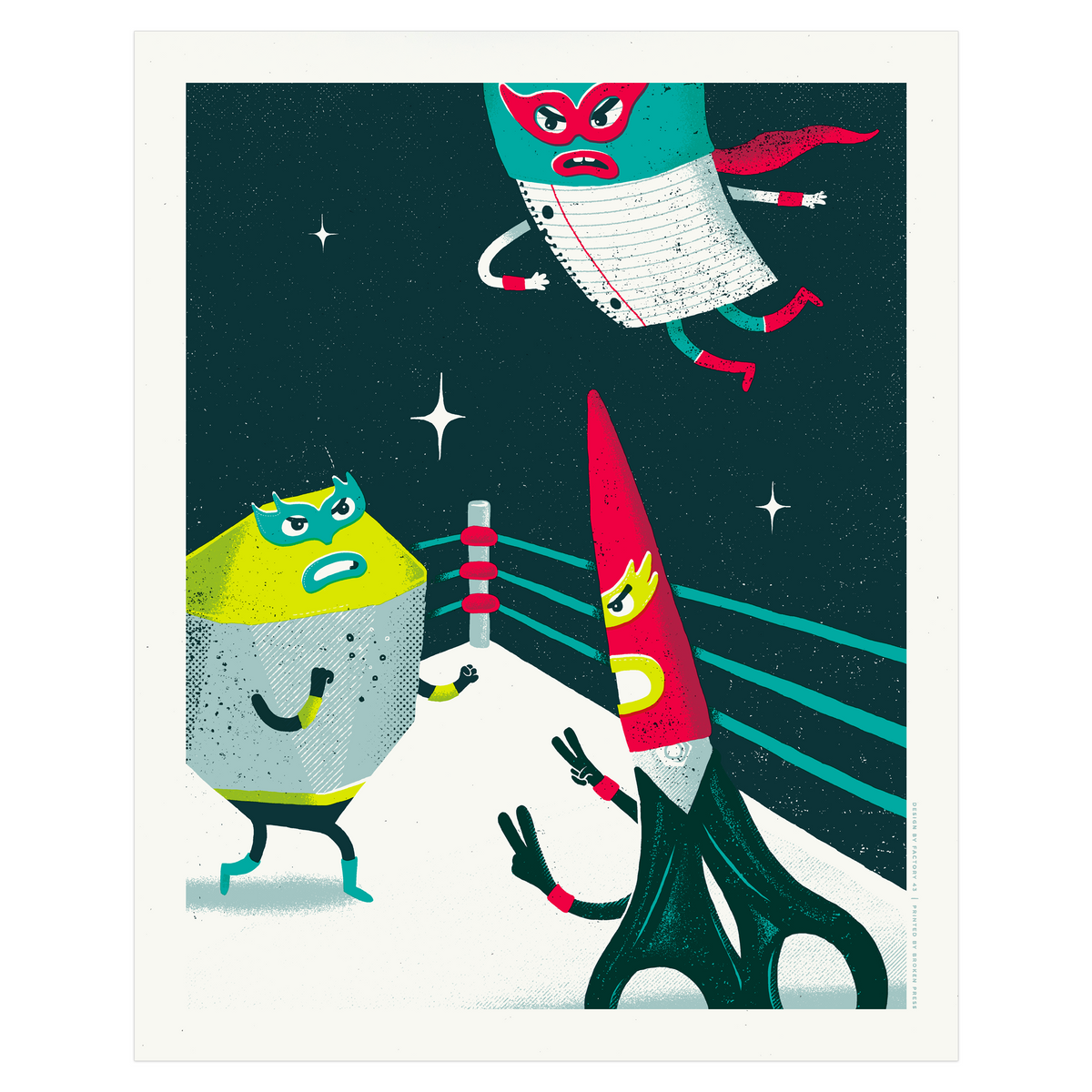 Rock, Paper, Scissors Art Print | Factory 43
