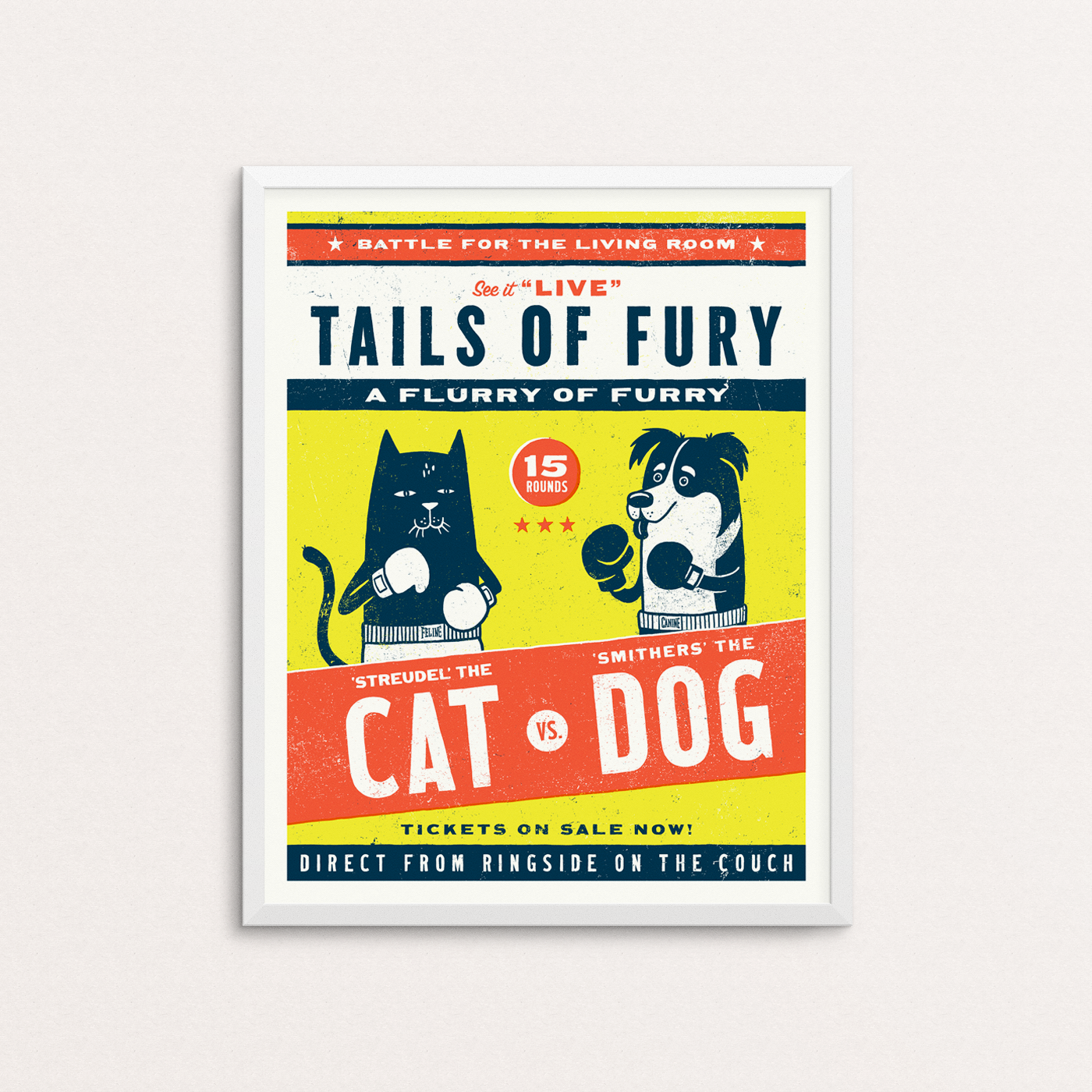 Tails of fury Art Print
