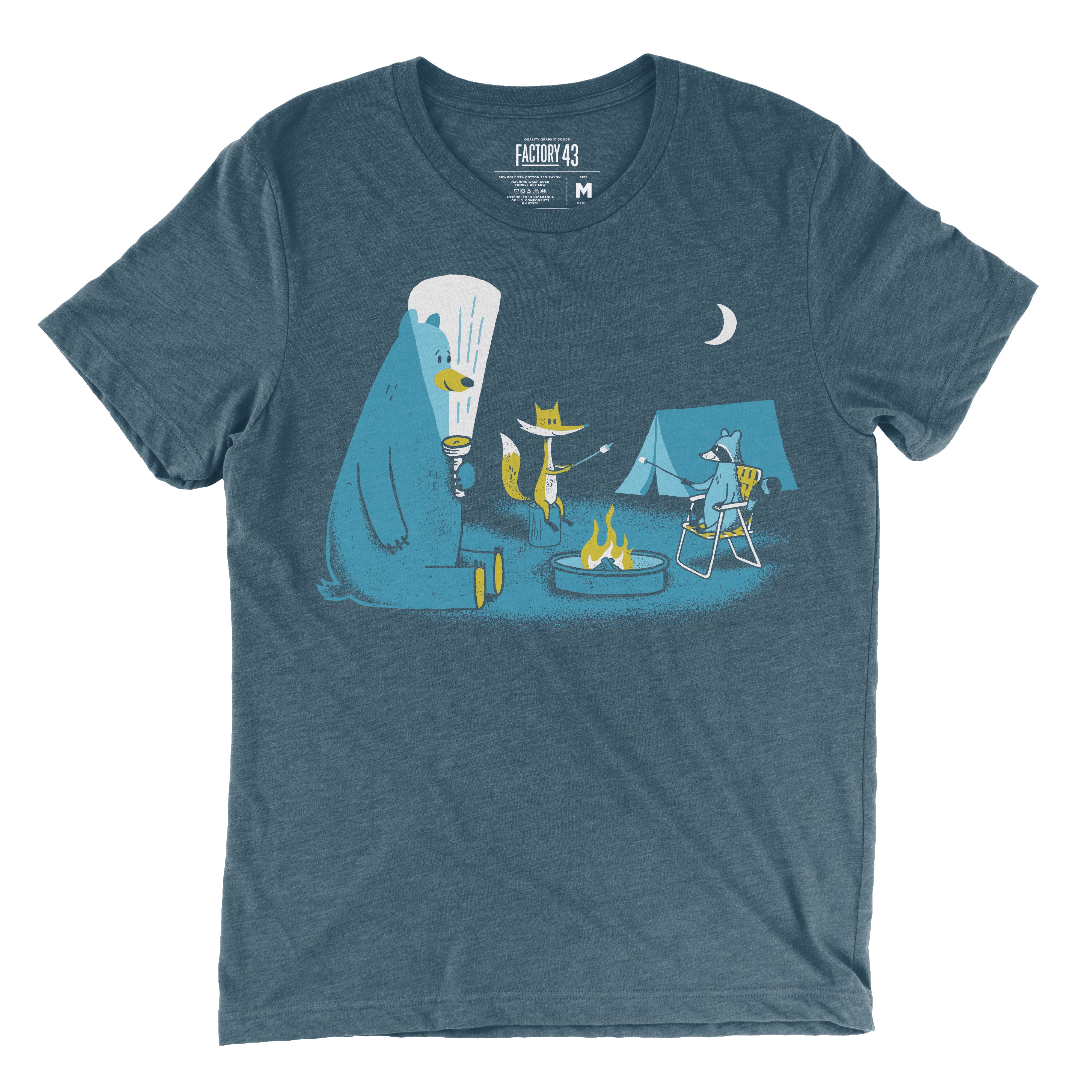 Camping Out Unisex / Indigo / 2XL