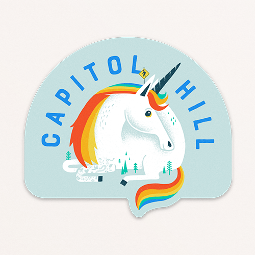 Fun Vinyl stickers with Seattle PNW vibe | Factory 43