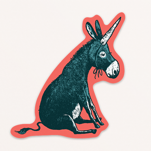 Donkey sticker