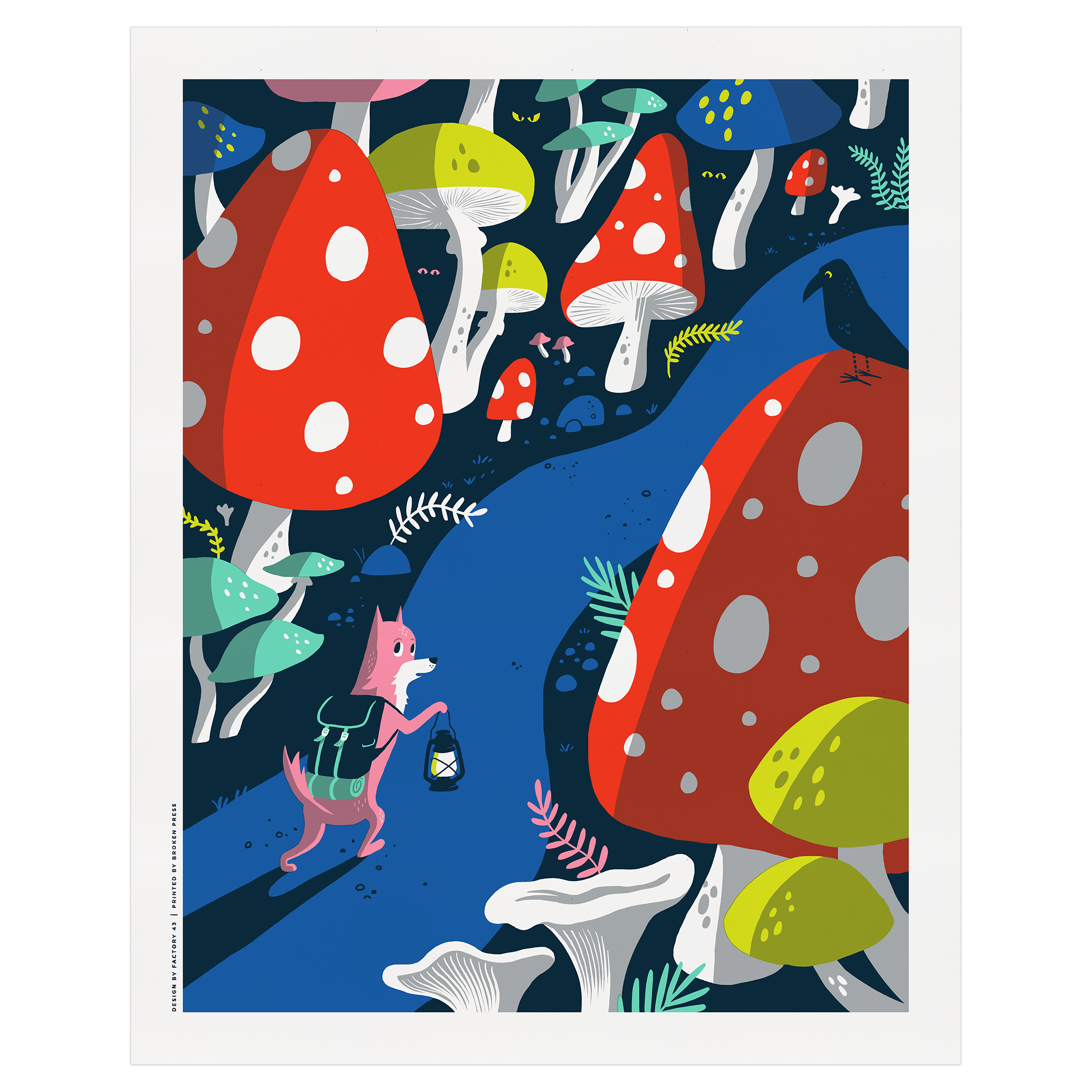 Mushroom Forest Art Print | Factory 43 Mushroom Forest Art Print | Factory 43