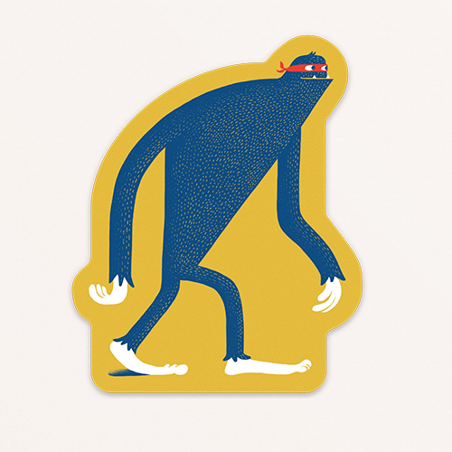 Sasquatch in Disguise Sticker