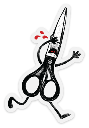 running with scissors clipart png