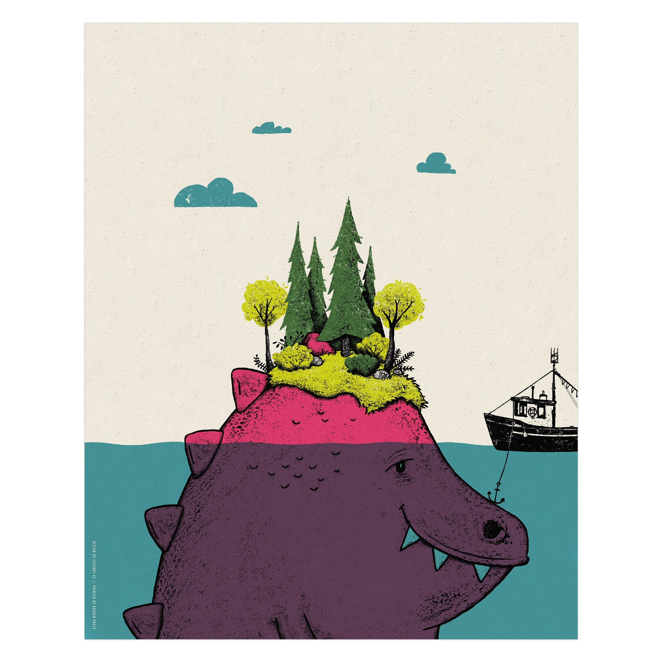 Island Monster Art Print